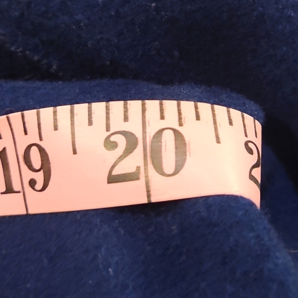 J Jill Wool Pea Coat Blue Lined and Button up size medium - Picture 8 of 8